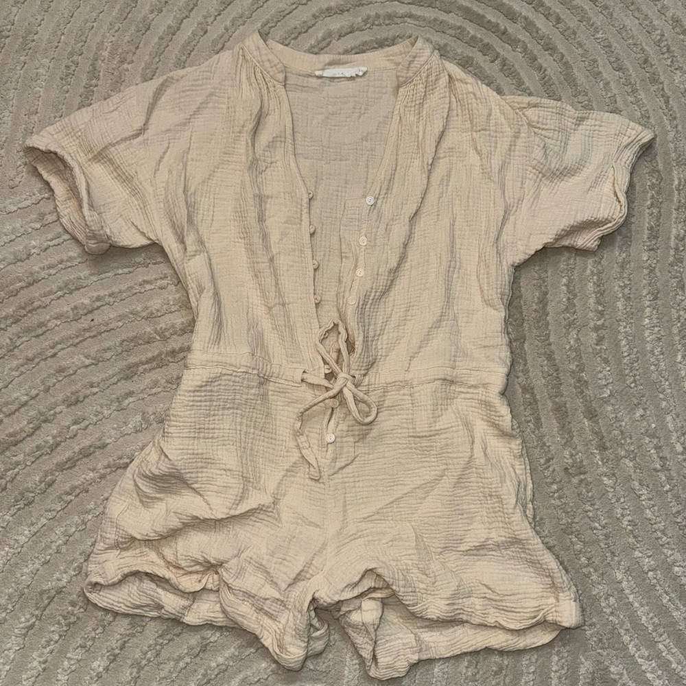 Lush Beige Romper